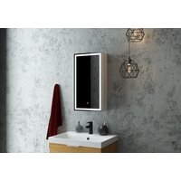  Континент Шкаф с зеркалом Allure Led 35х65 (левый) - Превью изображения №2 — Интернет-магазин Time-Shop