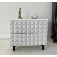 Консольный стол Shtabe Simple 7003 эко (травертин/белый/черный) - Превью изображения №6 — Интернет-магазин Time-Shop