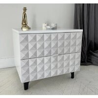 Консольный стол Shtabe Simple 7003 эко (травертин/белый/черный) - Превью изображения №4 — Интернет-магазин Time-Shop