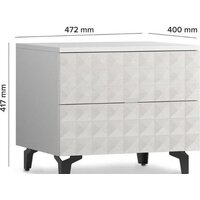 Консольный стол Shtabe Simple 7003 эко (травертин/белый/черный) - Превью изображения №3 — Интернет-магазин Time-Shop