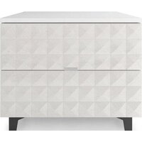 Консольный стол Shtabe Simple 7003 эко (травертин/белый/черный) - Превью изображения №2 — Интернет-магазин Time-Shop