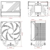 Кулер для процессора ID-Cooling Frozn A610 Black - Превью изображения №7 — Интернет-магазин Time-Shop