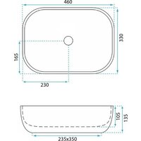 Умывальник Rea Belinda U3324 - Превью изображения №6 — Интернет-магазин Time-Shop