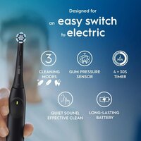 Электрическая зубная щетка Oral-B iO2 Electric Toothbrush with Travel Case (Night Black) - Превью изображения №6 — Интернет-магазин Time-Shop