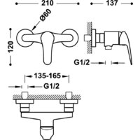 Душевой гарнитур  Tres Base plus 21616710NM - Превью изображения №2 — Интернет-магазин Time-Shop