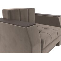 Кресло-кровать Лига диванов Атлантида 113839 (велюр коричневый) - Превью изображения №6 — Интернет-магазин Time-Shop