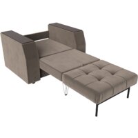 Кресло-кровать Лига диванов Атлантида 113839 (велюр коричневый) - Превью изображения №7 — Интернет-магазин Time-Shop