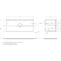  BelBagno Тумба под умывальник MARINO-CER-N-1200-2C-SO-NL-P - Превью изображения №3 — Интернет-магазин Time-Shop