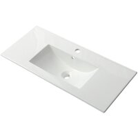  ЗОВ Тумба с умывальником Лира 100 L100MW0MWGVA-OL100 (белый глянцевый) - Превью изображения №3 — Интернет-магазин Time-Shop