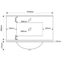  ЗОВ Тумба с умывальником Лира 100 L100MW0MWGVA-OL100 (белый глянцевый) - Превью изображения №4 — Интернет-магазин Time-Shop