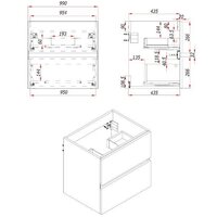  ЗОВ Тумба с умывальником Лира 100 L100MW0MWGVA-OL100 (белый глянцевый) - Превью изображения №5 — Интернет-магазин Time-Shop
