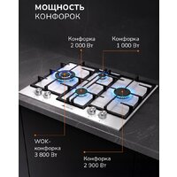 Варочная панель Millen MGHD 6501 WH - Превью изображения №4 — Интернет-магазин Time-Shop