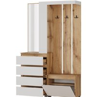 Стенка НК-Мебель Stern 72677828 (дуб вотан/белый) - Превью изображения №2 — Интернет-магазин Time-Shop