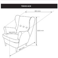 Интерьерное кресло Mio Tesoro Тойво (twist 09 burgundy) - Превью изображения №2 — Интернет-магазин Time-Shop