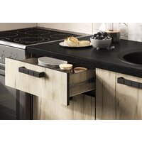 Готовая кухня Стендмебель Эдинбург 1.6 (железный камень/дуб крафт серый) - Превью изображения №3 — Интернет-магазин Time-Shop