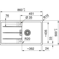 Кухонная мойка Franke Centro CNG 611-86 114.0757.424 (черный матовый) - Превью изображения №3 — Интернет-магазин Time-Shop