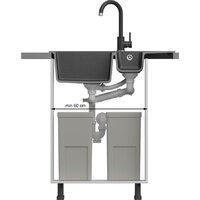 Кухонная мойка Quadron HCQP57850BEZP - Превью изображения №5 — Интернет-магазин Time-Shop