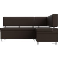 Угловой диван Лига диванов Стайл правый 114528 (экокожа, коричневый) - Превью изображения №5 — Интернет-магазин Time-Shop