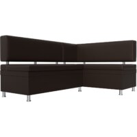 Угловой диван Лига диванов Стайл правый 114528 (экокожа, коричневый) - Превью изображения №4 — Интернет-магазин Time-Shop