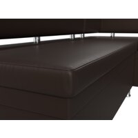 Угловой диван Лига диванов Стайл правый 114528 (экокожа, коричневый) - Превью изображения №3 — Интернет-магазин Time-Shop