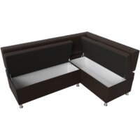 Угловой диван Лига диванов Стайл правый 114528 (экокожа, коричневый) - Превью изображения №6 — Интернет-магазин Time-Shop