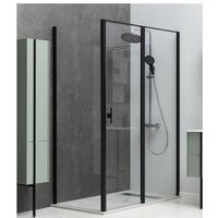 Душевой уголок Allen Brau Priority 100x90 304220 (черный браш) - Превью изображения №2 — Интернет-магазин Time-Shop