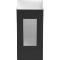 Умывальник Wellsee Pure BY Wellsee 230713000 (отдельностоящий, без отверстия под смеситель, матовый черный/глянцевый белый) - Превью изображения №3 — Интернет-магазин Time-Shop