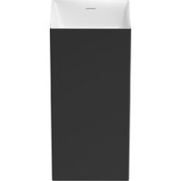 Wellsee Pure BY Wellsee 230713000 (отдельностоящий, без отверстия под смеситель, матовый черный/глянцевый белый)