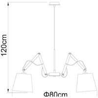 Подвесная люстра Arte Lamp Pinocchio A5700LM-5WH - Превью изображения №5 — Интернет-магазин Time-Shop
