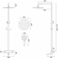 Душевая система  Rea REA-P8763 - Превью изображения №7 — Интернет-магазин Time-Shop