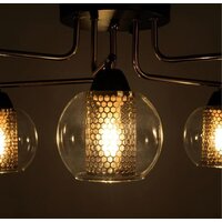 Люстра средней высоты Arte Lamp Manchester A7045PL-6BK - Превью изображения №3 — Интернет-магазин Time-Shop