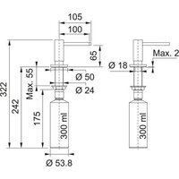 Дозатор для моющего средства Franke Active SM 119.0547.906 - Превью изображения №5 — Интернет-магазин Time-Shop
