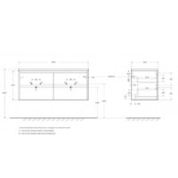  BelBagno Тумба под умывальник Kraft KRAFT-1200-4C-SO-2-RT - Превью изображения №3 — Интернет-магазин Time-Shop
