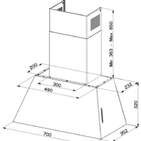 Кухонная вытяжка Faber Chloe EV8P OC A70 [110.0456.174] - Превью изображения №3 — Интернет-магазин Time-Shop