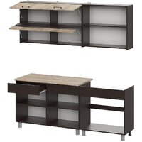 Готовая кухня Mio Tesoro Босфор 2.0 (дуб венге/дуб сонома) - Превью изображения №2 — Интернет-магазин Time-Shop