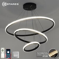 Подвесная люстра Estares Akrilika slim 70W 3R-APP-600x1100-BLACK/CLEAR-220-IP20 - Превью изображения №6 — Интернет-магазин Time-Shop