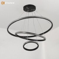 Подвесная люстра Estares Akrilika slim 70W 3R-APP-600x1100-BLACK/CLEAR-220-IP20 - Превью изображения №3 — Интернет-магазин Time-Shop