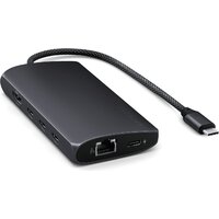 Док-станция Satechi USB-C Multiport Adapter 8K With Ethernet V3 ST-P8KED (черный) - Превью изображения №3 — Интернет-магазин Time-Shop