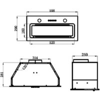 Кухонная вытяжка MAUNFELD Trapeze 602IG (белый) - Превью изображения №16 — Интернет-магазин Time-Shop