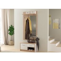 Тумба Империал Стелс 1д1ящ (дуб сонома-белый) - Превью изображения №2 — Интернет-магазин Time-Shop