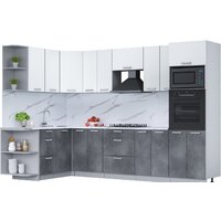 Интерлиния Мила Лайт 1.68x3.0 левая (белый платинум/бетон портленд/белый гранит)