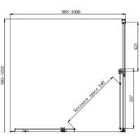 Душевой уголок Ambassador Queen 11011105 100х100 - Превью изображения №9 — Интернет-магазин Time-Shop