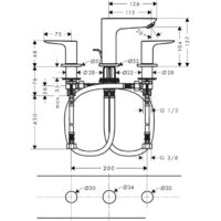 Смеситель Hansgrohe Talis E 71733340 - Превью изображения №2 — Интернет-магазин Time-Shop