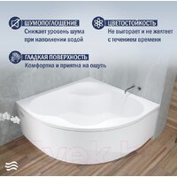 Ванна Lauter Majestica 150x150 21040150 (с ножками) - Превью изображения №3 — Интернет-магазин Time-Shop