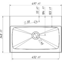 Умывальник Belux Порто ПО 500 - Превью изображения №2 — Интернет-магазин Time-Shop