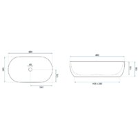 Умывальник Rea Amelia Marmo Shiny REA-U8001 - Превью изображения №6 — Интернет-магазин Time-Shop