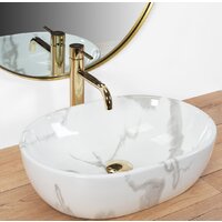 Умывальник Rea Amelia Marmo Shiny REA-U8001 - Превью изображения №2 — Интернет-магазин Time-Shop