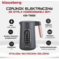 Электрический чайник Klausberg KB-7892 - Превью изображения №2 — Интернет-магазин Time-Shop