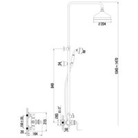Душевая система  Lemark Brava [LM4760G] - Превью изображения №2 — Интернет-магазин Time-Shop