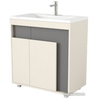  Дабер Тумба под умывальник 015 Andrea Elen 80 Т15.8A.0.19 (бежевый/серый) - Превью изображения №1 — Интернет-магазин Time-Shop